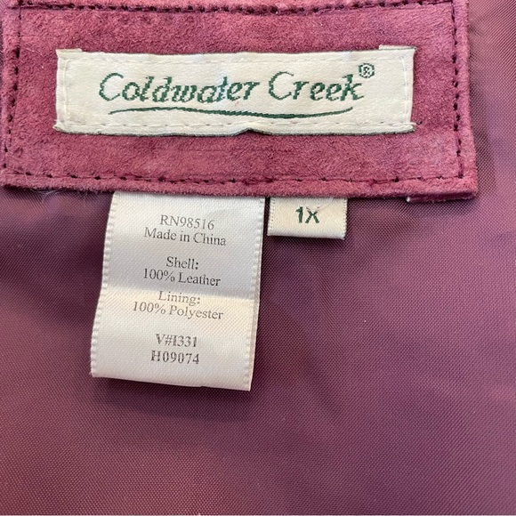 Coldwater Creek Leather Jacket - Picture 9 of 11